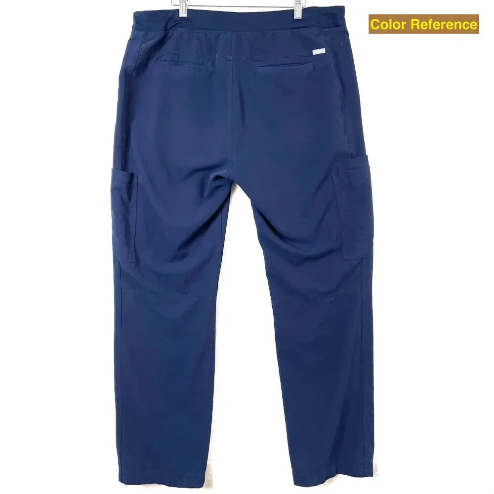 Figs Technical Collection Axim Cargo Pants Mens XL Blue Medical Scrub Nurse
